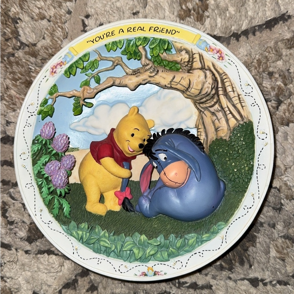The Bradford Exchange White Decorative Plate - Winnie the Pooh Backstamp